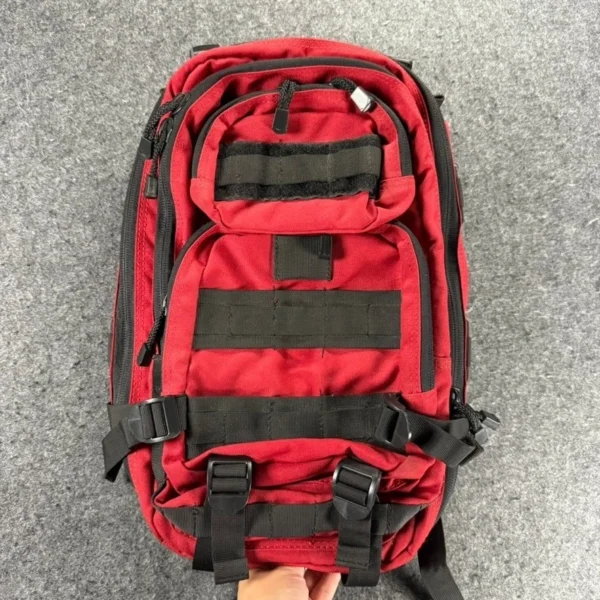 Mochila Táctica  Color Roja Molle Militar Senderismo Camping / Rescate medico