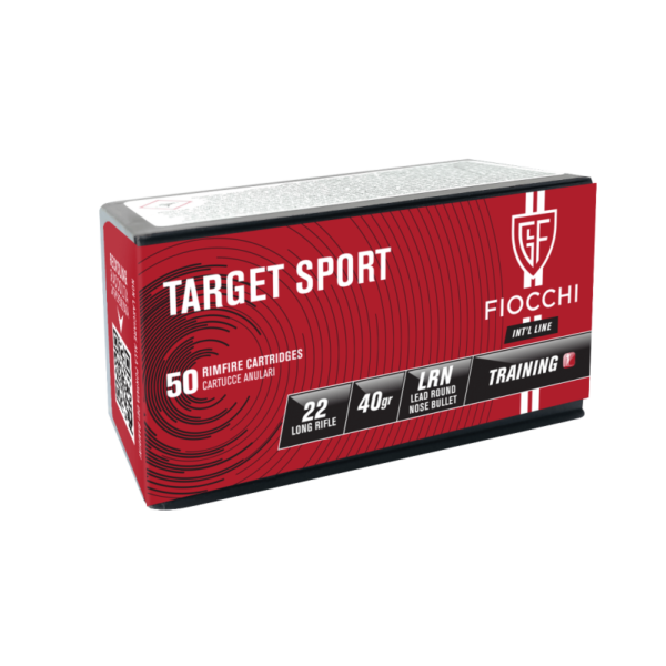 MUNICION FIOCCHI MOD. TARGET SPORT CAL. 22 LONG RIFLE LRN 40 GR.